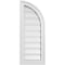 Ekena Millwork Quarter Round Top Right Surface Mount PVC Gable Vent w/ 2"W x 1-1/2"P Brickmould Frame, 12"W x 30"H GVPQR12X3002SF - alternate 1